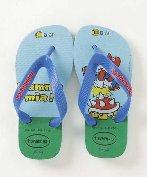 havaianas(ハワイアナス)の「【havaianas】ハワイアナス MARIO BROS (kids size) ビーチサンダル/ビーサン(ビーチサンダル・キッズ・ブルー系その他/ブルー系その他2・18-18.5cm/19.5-20cm/16.5-17cm)」の2枚目の写真
