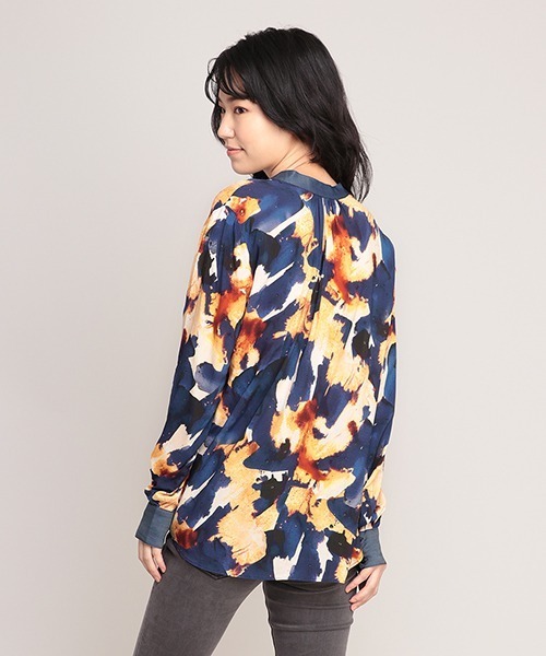 Desigual（デシグアル）の「ブラウス長袖 VERONA（シャツ/ブラウス・レディース・ブルー・L/SS/2L/S/M）」の3枚目の写真
