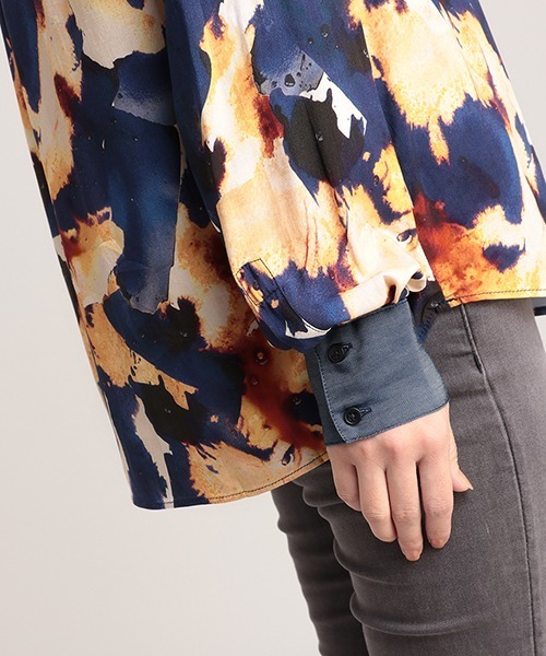 Desigual（デシグアル）の「ブラウス長袖 VERONA（シャツ/ブラウス・レディース・ブルー・L/SS/2L/S/M）」の7枚目の写真