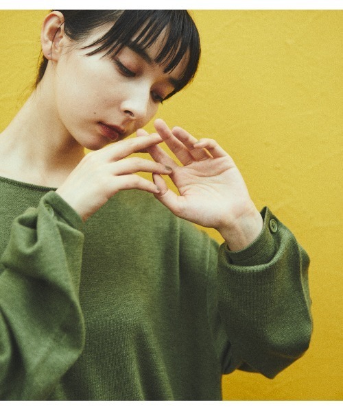 HeRIN.CYE(ヘリンドットサイ)の「ランダムヘムニットトップス(ニット/セーター・レディース・カーキ/グレー・FREE)」の7枚目の写真