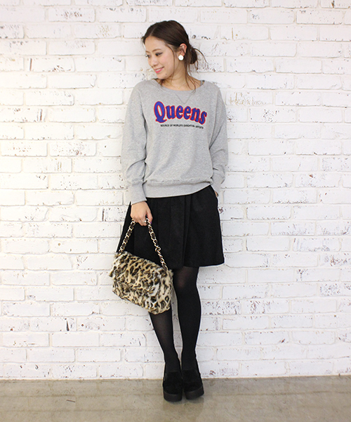 mystic（ミスティック）の「コーディロイギャザースカート（スカート・レディース・グレー/レッド/ブラック/ネイビー・ﾌﾘ-）」の13枚目の写真