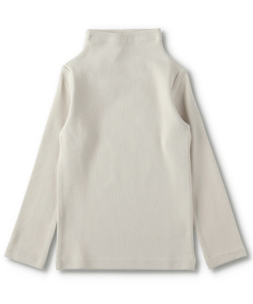 BRANSHES（ブランシェス）の「ボトルネック長袖Tシャツ（Tシャツ/カットソー・キッズ・ブラック/ライトグレー・110cm/130cm/150cm/100cm/90cm/120cm/140cm）」の2枚目の写真