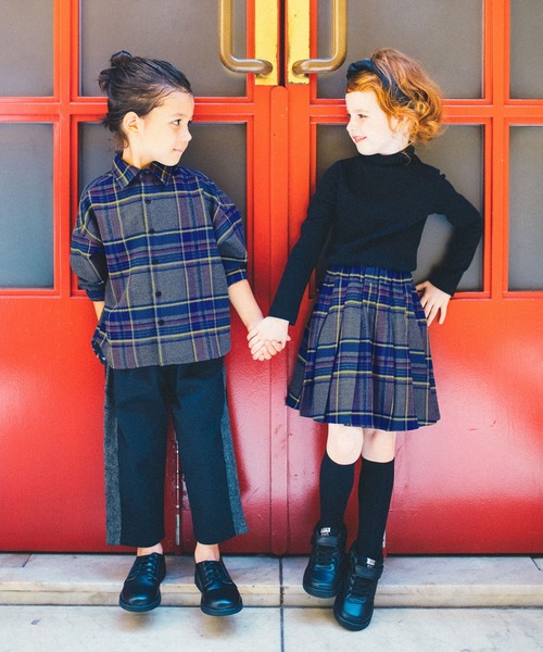 BRANSHES（ブランシェス）の「ボトルネック長袖Tシャツ（Tシャツ/カットソー・キッズ・ブラック/ライトグレー・110cm/130cm/150cm/100cm/90cm/120cm/140cm）」の15枚目の写真