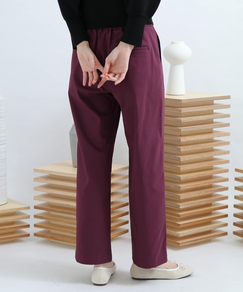 SENSE OF PLACE by URBAN RESEARCH(センスオブプレイスバイアーバンリサーチ)の「ストレッチワイドクロップドパンツ(その他パンツ・レディース・ブラック/アイボリー/ライトカーキ/バーガンディー・SMALL/MEDIUM/X-SMALL)」の15枚目の写真