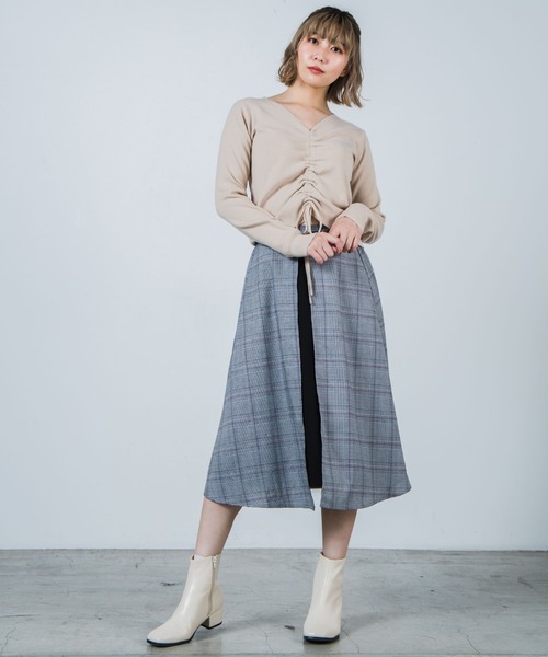 WEGO(ウィゴー)の「WEGO/ベルトラップロングスカート(スカート・レディース・ブラック系その他2・FREE)」の2枚目の写真