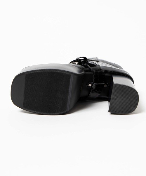 WEGO（ウィゴー）の「WEGO/2wayバックルベルトブーツ（ブーツ・レディース・ブラック/ブラック系その他・MEDIUM/LARGE）」の8枚目の写真