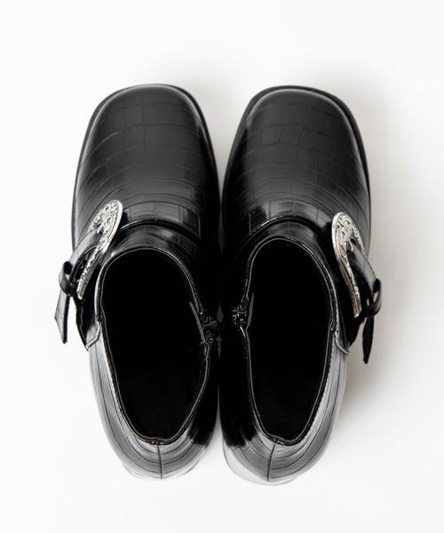 WEGO（ウィゴー）の「WEGO/2wayバックルベルトブーツ（ブーツ・レディース・ブラック/ブラック系その他・MEDIUM/LARGE）」の7枚目の写真