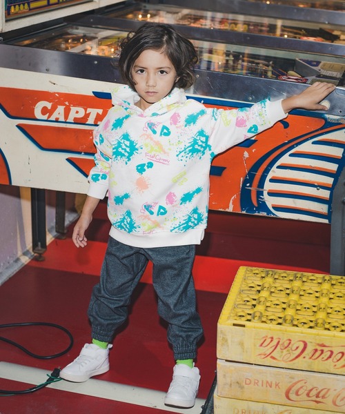 RADCHAP（ラッドチャップ）の「綿起毛ジョガーパンツ（その他パンツ・キッズ・チャコールグレー/キャメル・100cm/120cm/130cm/140cm/90cm/110cm）」の4枚目の写真