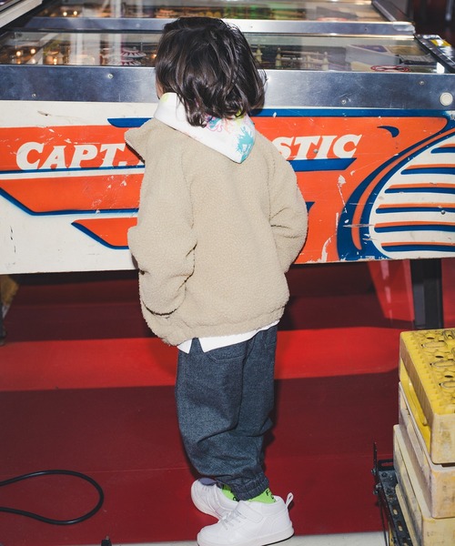 RADCHAP（ラッドチャップ）の「綿起毛ジョガーパンツ（その他パンツ・キッズ・チャコールグレー/キャメル・100cm/120cm/130cm/140cm/90cm/110cm）」の6枚目の写真