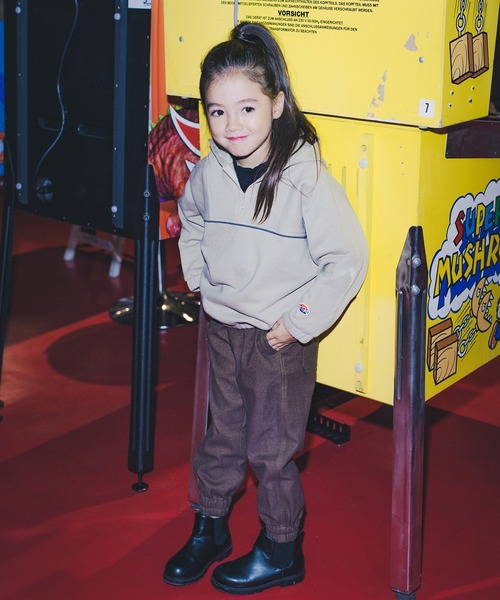 RADCHAP（ラッドチャップ）の「綿起毛ジョガーパンツ（その他パンツ・キッズ・チャコールグレー/キャメル・100cm/120cm/130cm/140cm/90cm/110cm）」の10枚目の写真