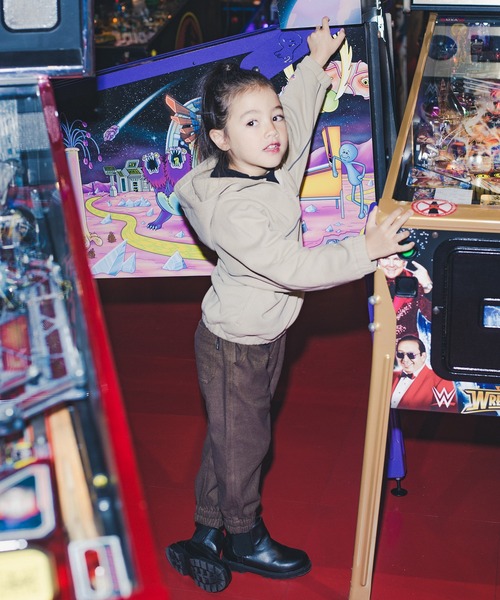 RADCHAP（ラッドチャップ）の「綿起毛ジョガーパンツ（その他パンツ・キッズ・チャコールグレー/キャメル・100cm/120cm/130cm/140cm/90cm/110cm）」の11枚目の写真