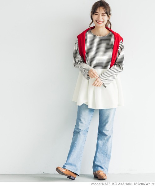 Ans Dotsloevner ドッキングカットソー シャツ シャツドッキングカットソー 416952 | BlueOnionStore