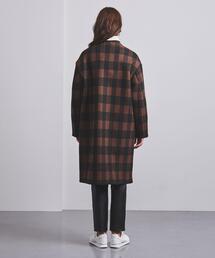 MACKINTOSH チェック柄 ロングコート MACKINTOSH マッキントッシュ ウール ハンビー メタルボタン