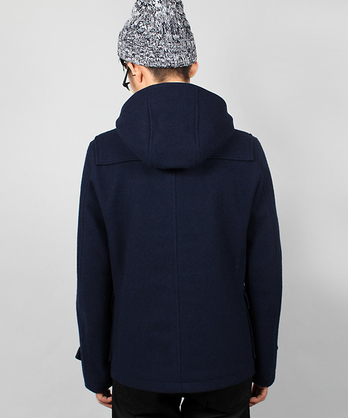 MEN'S BIGI（メンズビギ）の「【2014A/WカタログP35 山本裕典さん着用】 ショートダッフルコート/wool mosser（ダッフルコート・メンズ・ブラック/ターコイズブルー/キャメル/ネイビー・SMALL/LARGE/MEDIUM/LL）」の14枚目の写真