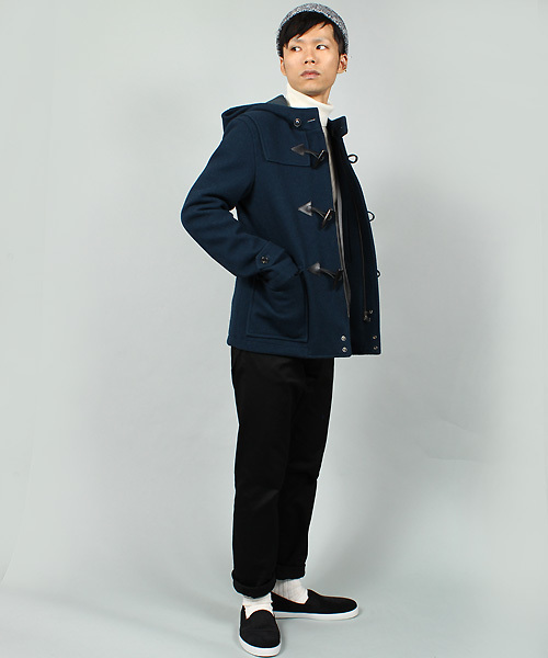 MEN'S BIGI（メンズビギ）の「【2014A/WカタログP35 山本裕典さん着用】 ショートダッフルコート/wool mosser（ダッフルコート・メンズ・ブラック/ターコイズブルー/キャメル/ネイビー・SMALL/LARGE/MEDIUM/LL）」の17枚目の写真