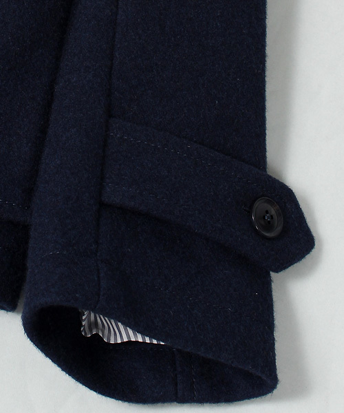 MEN'S BIGI（メンズビギ）の「【2014A/WカタログP35 山本裕典さん着用】 ショートダッフルコート/wool mosser（ダッフルコート・メンズ・ブラック/ターコイズブルー/キャメル/ネイビー・SMALL/LARGE/MEDIUM/LL）」の12枚目の写真
