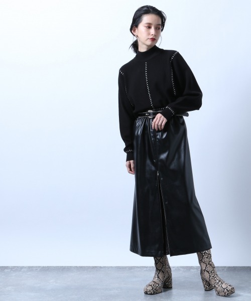 HARE（ハレ）の「レザーサイドZIPスカート(HARE)（スカート）」 - WEAR