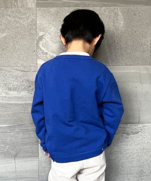 OMNES（オムネス）の「キッズ 裏毛スウェット パールドットカーディガン（カーディガン/ボレロ・キッズ・ブラック/ネイビー/カーキ/アイボリー/ブルーグレー/ベージュ/チャコール/ライトベージュ/ブルー・100/110/120/130/140）」の22枚目の写真