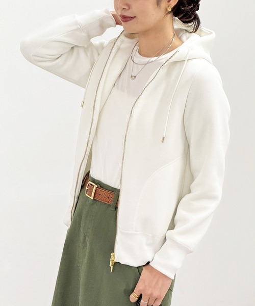 RIVE DROITE　リヴドロワ　スポンジダンボールZIPパーカー　ベージュ WEB限定/累計販売数9,000枚突破！/スポンジダンボールZIP