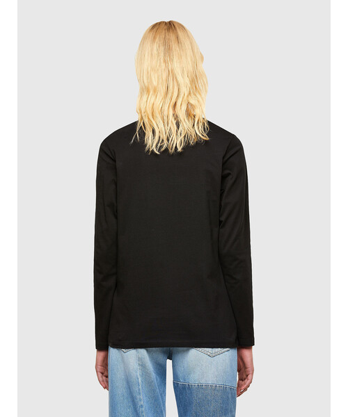 DIESEL レディース 長袖 シンプル ロゴ カットソー トップス M DIESEL（ディーゼル）の「レディース 長袖Tシャツ トップス D