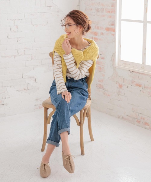 KOBE LETTUCE（コウベレタス）の「レースアップバブーシュ（その他シューズ・レディース・アイボリー/ブラック/ブラウン/ベージュ系その他・M/L/LL/S）」の9枚目の写真