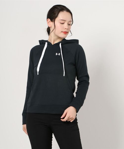 UNDER ARMOUR（アンダーアーマー）の「アンダーアーマー UA Rival Terry PO HOODIE（パーカー・レディース・グレー/ブラック・S/M/L/XL）」の2枚目の写真