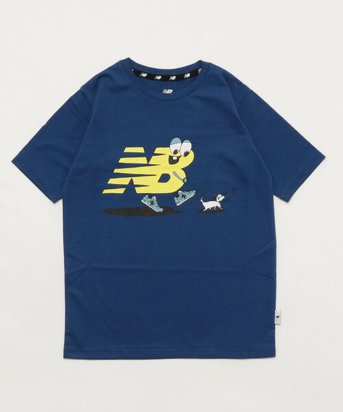 NEW BALANCE（ニューバランス）の「NB Character Tシャツ（Tシャツ/カットソー・キッズ・ホワイト/ブラック/イエロー/ブルー・130/140/150/160）」の4枚目の写真