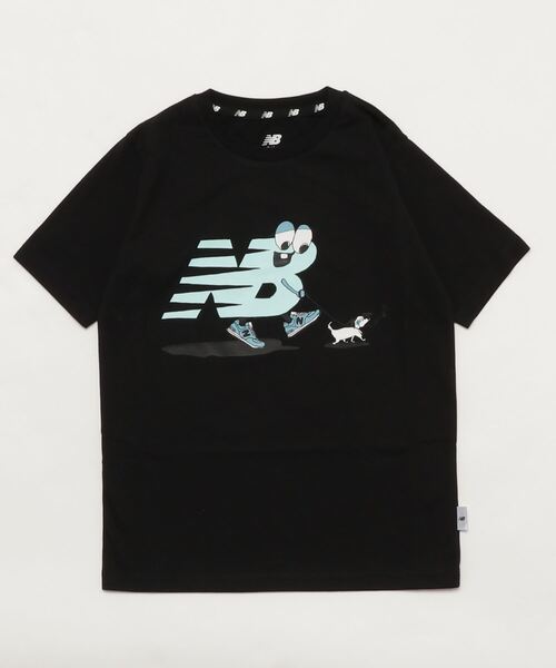 NEW BALANCE（ニューバランス）の「NB Character Tシャツ（Tシャツ/カットソー・キッズ・ホワイト/ブラック/イエロー/ブルー・130/140/150/160）」の3枚目の写真