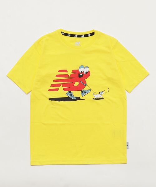 NEW BALANCE（ニューバランス）の「NB Character Tシャツ（Tシャツ/カットソー・キッズ・ホワイト/ブラック/イエロー/ブルー・130/140/150/160）」の7枚目の写真