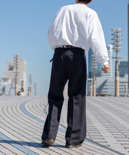 kutir（クティール）の「無地ルーズロンT（Tシャツ/カットソー・メンズ・ホワイト/ライトグレー/ブラック/サックスブルー・MEDIUM/LARGE）」の5枚目の写真