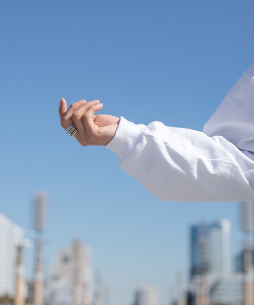 kutir（クティール）の「無地ルーズロンT（Tシャツ/カットソー・メンズ・ホワイト/ライトグレー/ブラック/サックスブルー・MEDIUM/LARGE）」の11枚目の写真