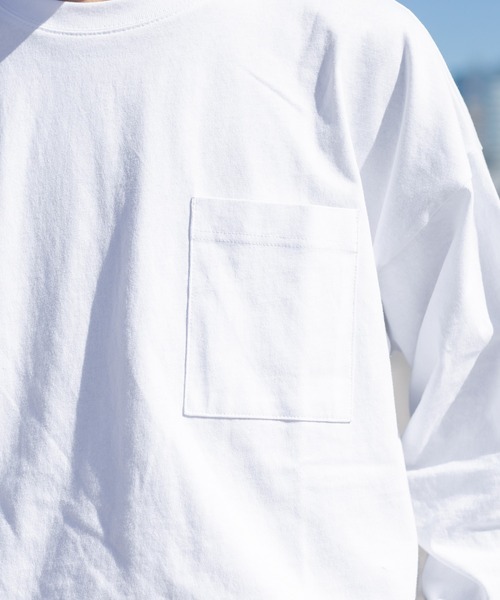 kutir（クティール）の「無地ルーズロンT（Tシャツ/カットソー・メンズ・ホワイト/ライトグレー/ブラック/サックスブルー・MEDIUM/LARGE）」の10枚目の写真