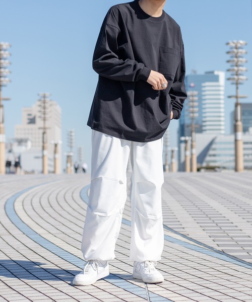 kutir（クティール）の「無地ルーズロンT（Tシャツ/カットソー・メンズ・ホワイト/ライトグレー/ブラック/サックスブルー・MEDIUM/LARGE）」の12枚目の写真