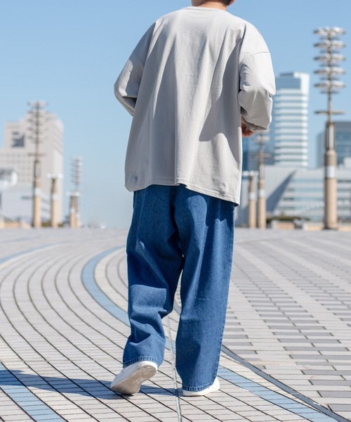 kutir（クティール）の「無地ルーズロンT（Tシャツ/カットソー・メンズ・ホワイト/ライトグレー/ブラック/サックスブルー・MEDIUM/LARGE）」の19枚目の写真