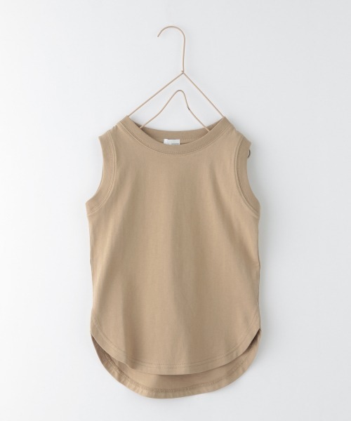 LOWRYS FARM(ローリーズファーム)の「USAロングスリットタンク 936185(タンクトップ・キッズ・オフホワイト/ベージュ/チャコールグレー/ベージュ系その他/イエロー・120cm/110cm/130cm/140cm/150cm)」の4枚目の写真