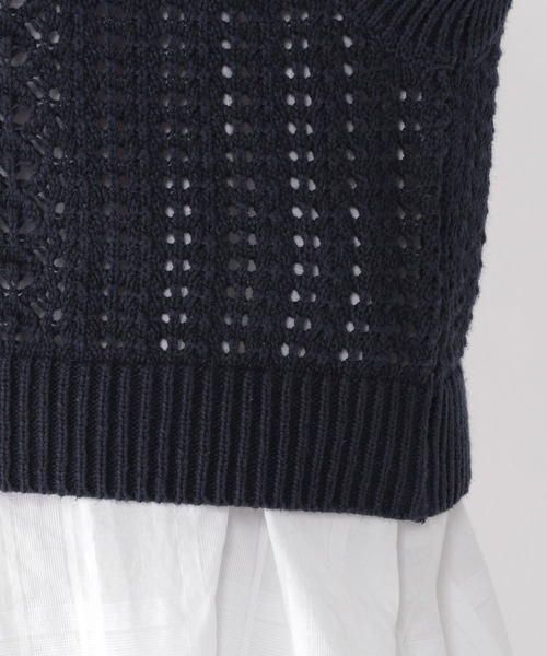 ブラックピースナウ 編み上げベスト 黒 ブラックピースナウ 編み上げベスト 黒 BLACK PEACE NOW（ベスト/ジレ