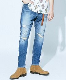 SARROUEL SKINNY DESTROY DENIM PANTS