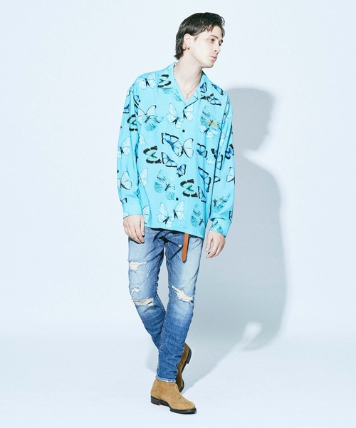 MSML(エムエスエムエル)の「SARROUEL SKINNY DESTROY DENIM PANTS(デニムパンツ・メンズ・ブラック/インディゴブルー・S/M/L)」の12枚目の写真