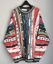 【ヴィンテージ古着】90's WATERFRONT 立体編み コットンニット