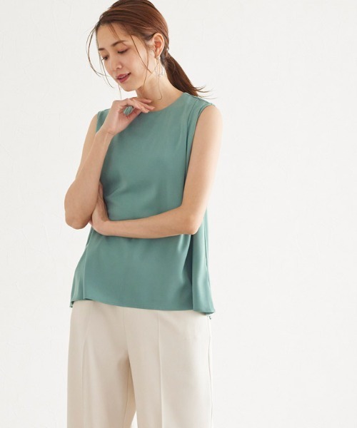 Pierrot（ピエロ）の「ノースリーブセットアップ（セットアップ・レディース・ブラック/ミント/ライトベージュ・L/M）」の17枚目の写真
