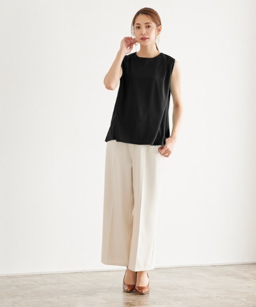 Pierrot（ピエロ）の「ノースリーブセットアップ（セットアップ・レディース・ブラック/ミント/ライトベージュ・L/M）」の18枚目の写真