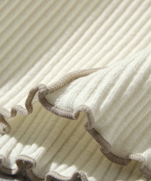 Chillfar（チルファー）の「メローカラーパイピングフレアパンツ（その他パンツ・レディース・アイボリー/ベージュ/ブルー系/オリーブ/ブラック・FREE）」の8枚目の写真