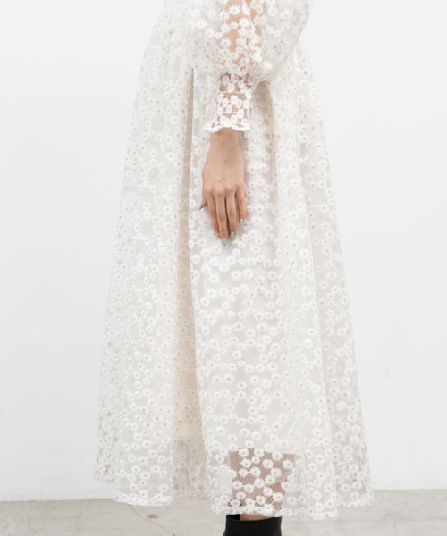 WEGO（ウィゴー）の「WEGO/マーガレットシアーロングスカート（スカート・レディース・ホワイト・FREE）」の13枚目の写真