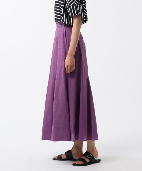 UNTITLED（アンタイトル）の「◆【洗える】ふんわり 麻マーメイドスカート（スカート・レディース・グレー系その他/ナチュラル/パープル系/パープル/グリーン/ダークオレンジ/イエロー・00/03/01/02/99）」の22枚目の写真