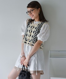 Cheri | かぎ針編みニットベスト(ベスト)