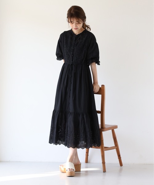 Another Another セール One コットンレースワンピース ワンピース One Claup ワンアフターアナザーナイスクラップ のファッション Nice Nice After