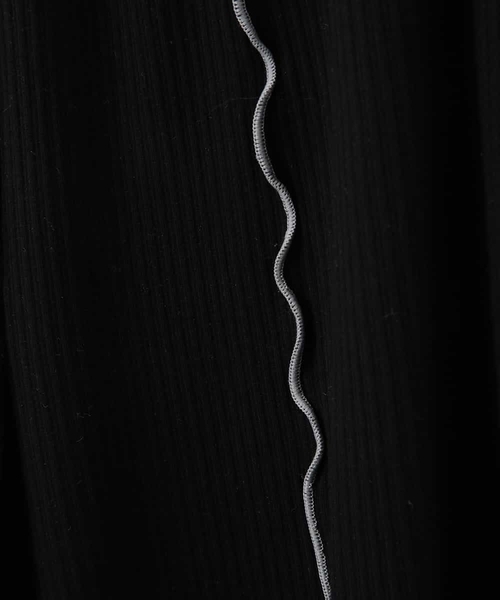 a.v.v（アーヴェヴェ）の「[140-150]メローテレコパンツ（その他パンツ・キッズ・ベージュ/ブラック・140/150）」の7枚目の写真