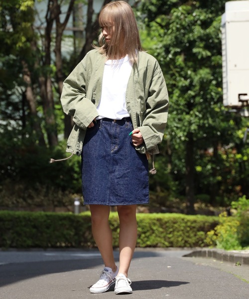 orSlow（オアスロウ）の「orSlow/オアスロウ  USMC V-NECK HBT JACKET GREEN USED ミリタリージャケット/ジャケット（ミリタリージャケット・レディース・カーキ・2/4/3）」の15枚目の写真