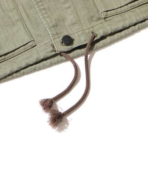 orSlow（オアスロウ）の「orSlow/オアスロウ  USMC V-NECK HBT JACKET GREEN USED ミリタリージャケット/ジャケット（ミリタリージャケット・レディース・カーキ・2/4/3）」の7枚目の写真