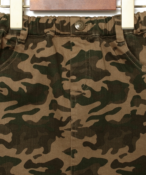 green label relaxing（グリーンレーベルリラクシング）の「【KIDS】メイサイプリント タイトスカート（スカート・キッズ・ベージュ/オリーブ・135/105/115/125/95）」の4枚目の写真